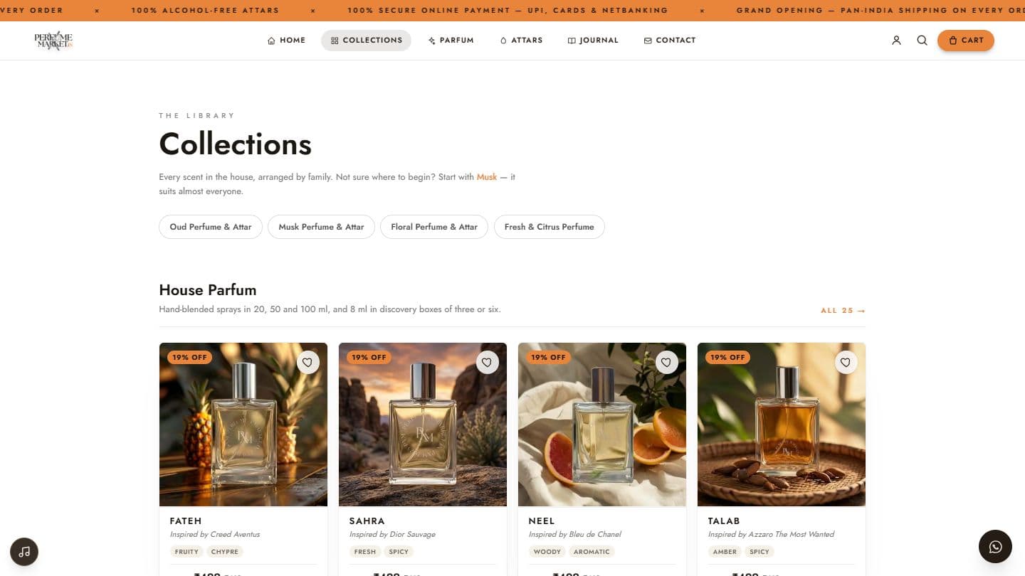 Perfume X Market's collections, built by Mt7